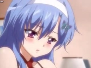 Słodkie anime w pończochy mający seks klips