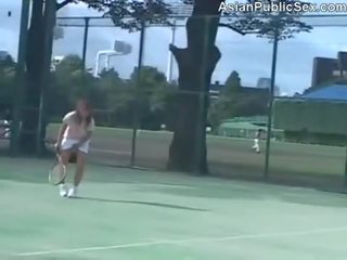 Asiatisch tennis gericht öffentlich sex film