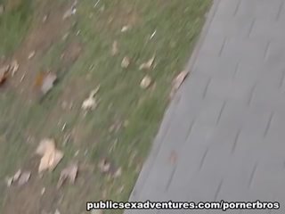 Público sexo película adventures: naugthy femme fatale folla duro putz en la parque