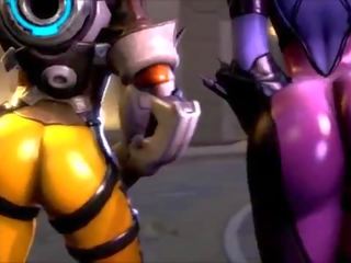 Overwatch adalah oversexxed tracer vs widowmaker punggung madness