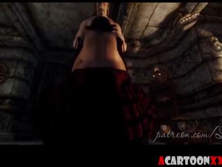 Big Boobs 3D feature Gives Blowjob and Fucks in Skyrim.