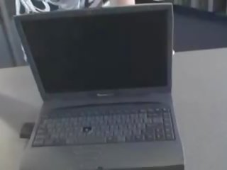Broken Laptop Downblouse POV